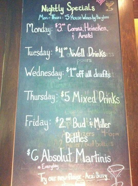 Bank Restaurant Bar LLC - Wheaton, IL menu_pic