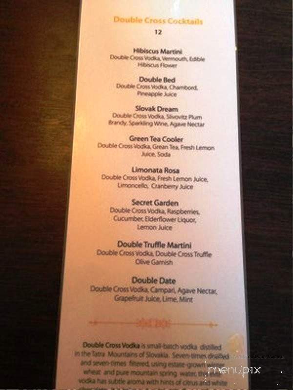 Capitol Prague - Washington, DC menu_pic
