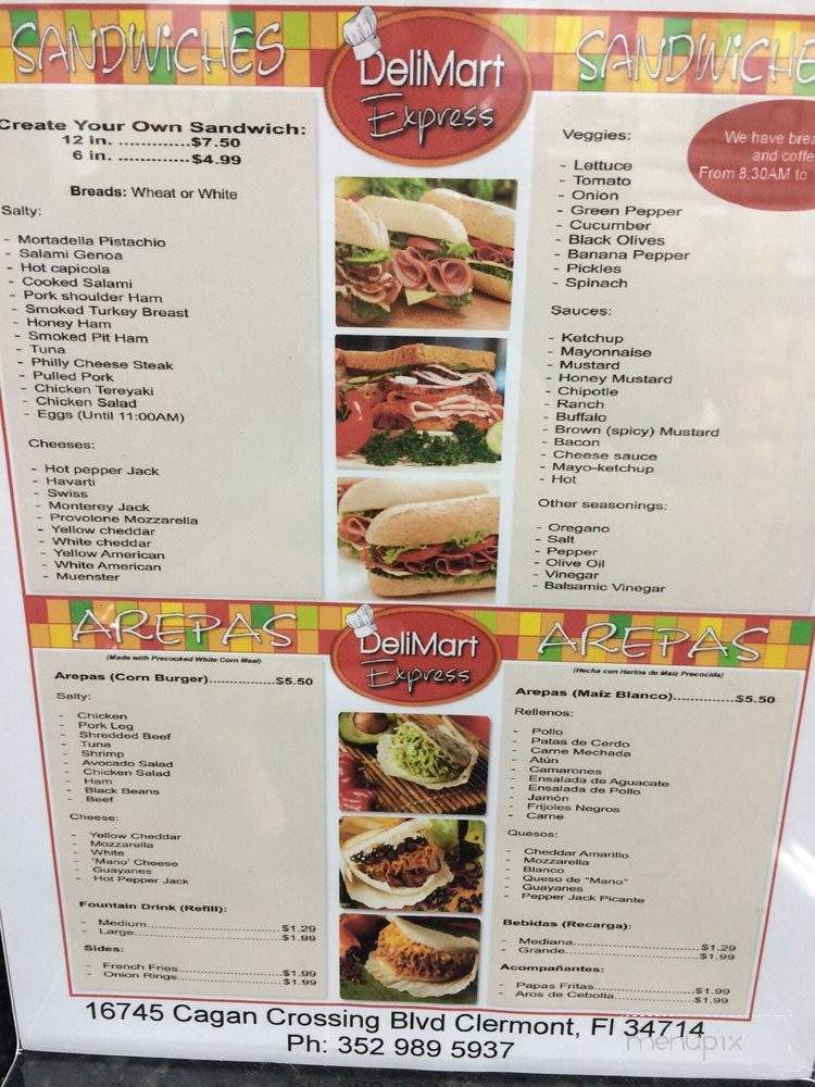 Delimart Express - Clermont, FL menu_pic