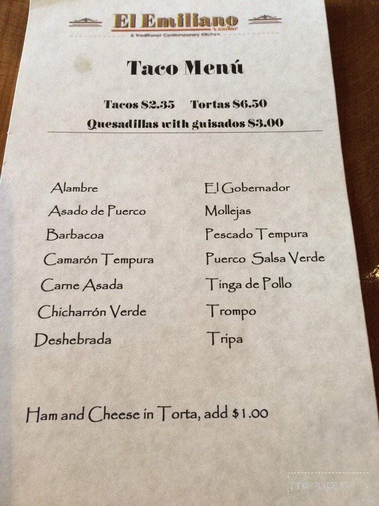 /380276266/El-Emiliano-Asador-Menu-Houston-TX - Houston, TX