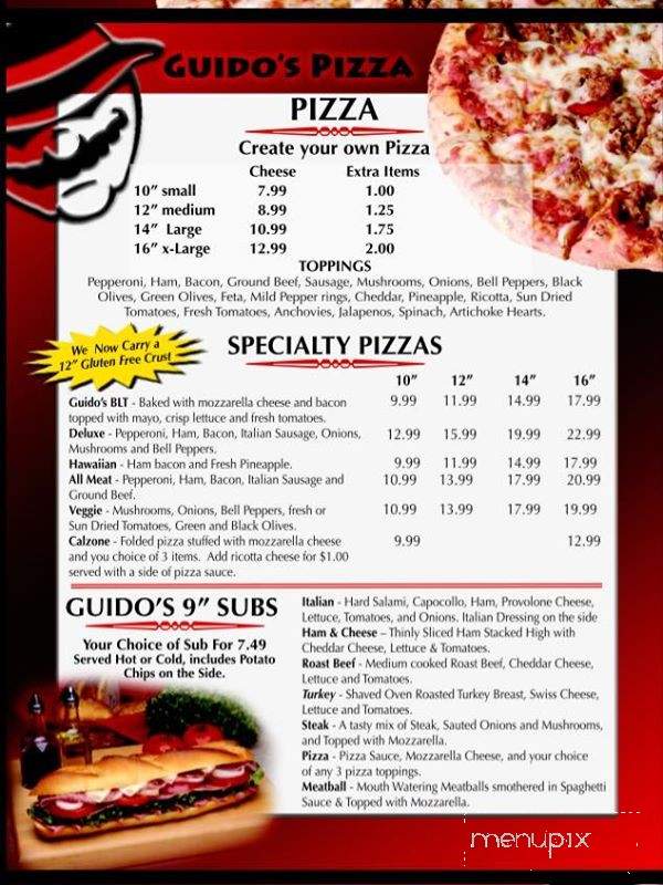 Guido's Pizza - Prescott Valley, AZ menu_pic