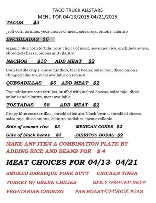 Main Street Tacos - Bristol, VT menu_pic