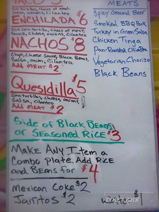 Main Street Tacos - Bristol, VT menu_pic