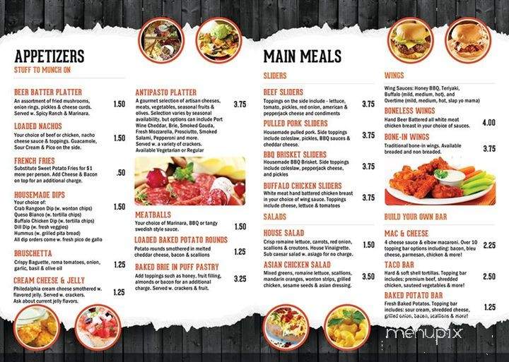 Overtime Sports Bar and Grill - Overland Park, KS menu_pic