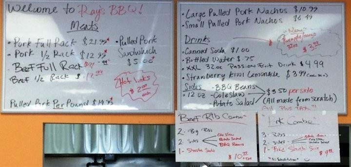 Rays BBQ - Huntington Park, CA menu_pic