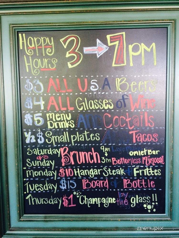 The Standard - Scottsdale, AZ menu_pic