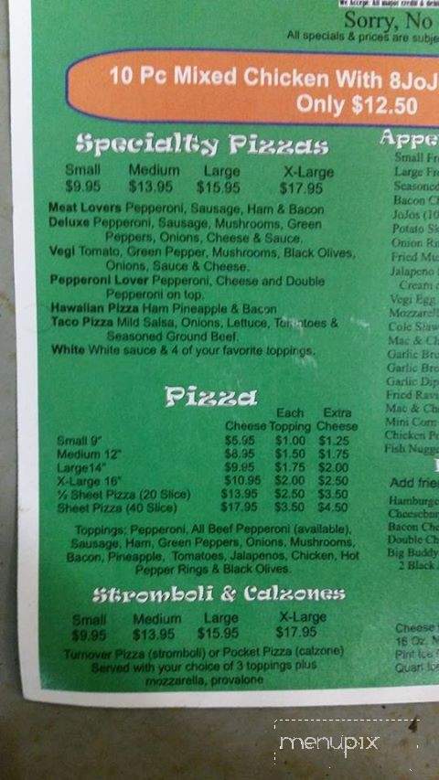 Nick's Pizza - Akron, OH menu_pic