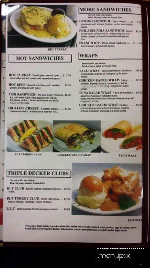 Amery Family Restaurant - Amery, WI menu_pic