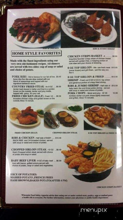 Amery Family Restaurant - Amery, WI menu_pic