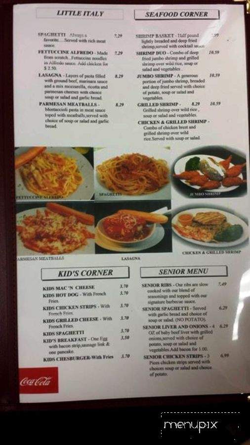 Amery Family Restaurant - Amery, WI menu_pic