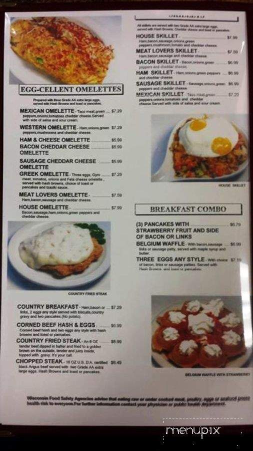 Amery Family Restaurant - Amery, WI menu_pic