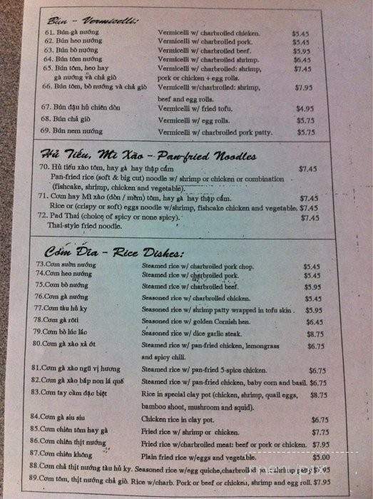 Top Noodle - Anaheim, CA menu_pic