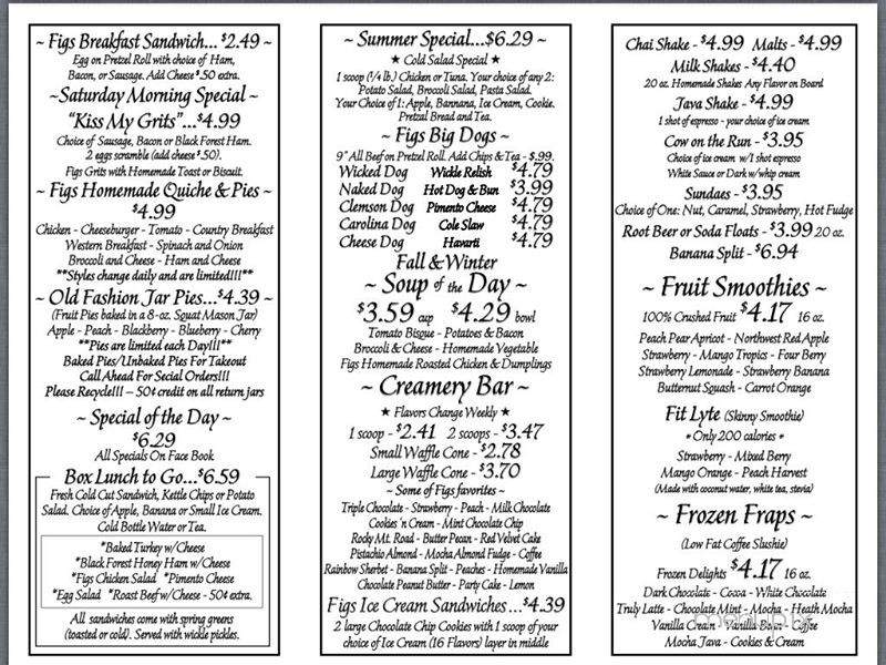 Figs Fingery - Anderson, SC menu_pic