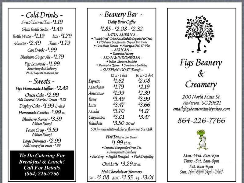 Figs Fingery - Anderson, SC menu_pic