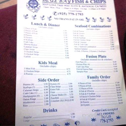Bluebay Fish & Chips - Antioch, CA menu_pic