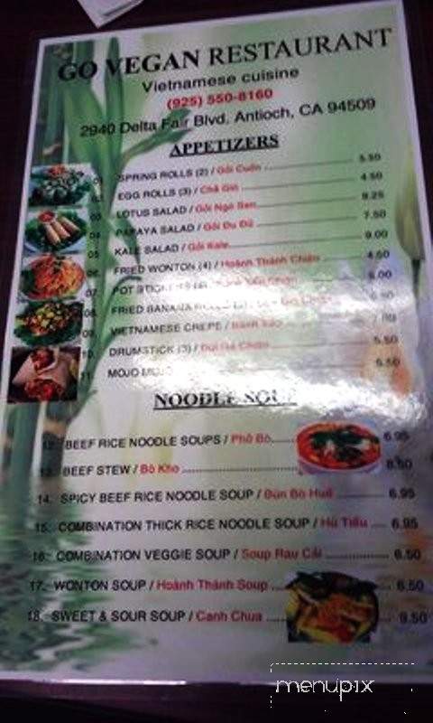 Go Vegan - Antioch, CA menu_pic