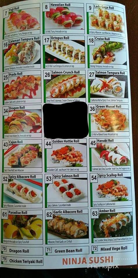 /380334461/Ninja-Sushi-Menu-Apple-Valley-CA - Apple Valley, CA