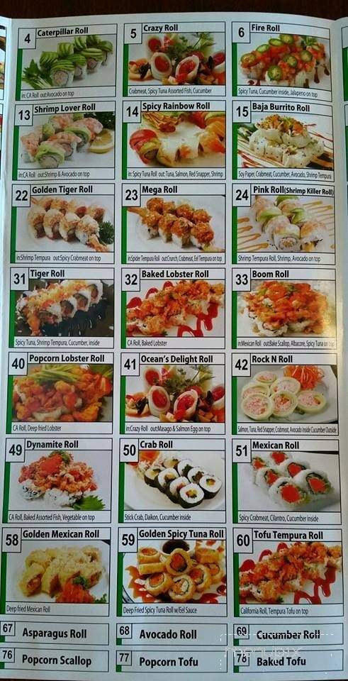 Ninja Sushi - Apple Valley, CA menu_pic