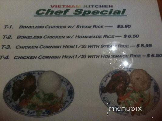 Vietnam Kitchen - Arcadia, CA menu_pic