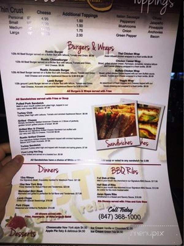 Rustic J's - Arlington Heights, IL menu_pic