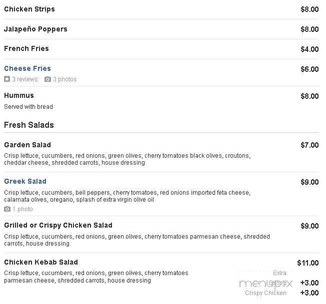 Ignited Restaurant & Lounge - Astoria, NY menu_pic