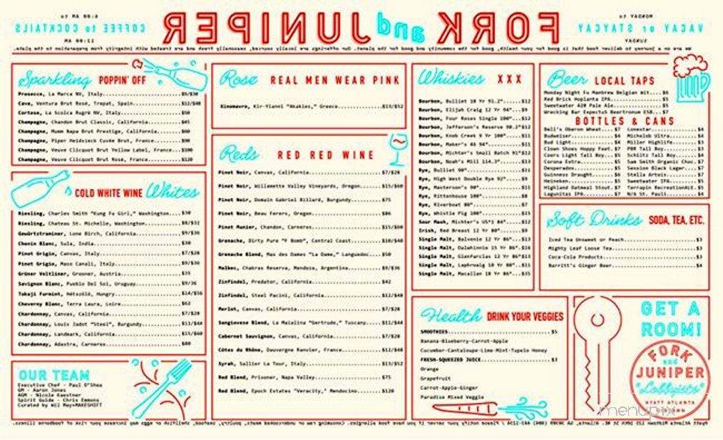 Fork and Juniper - Atlanta, GA menu_pic