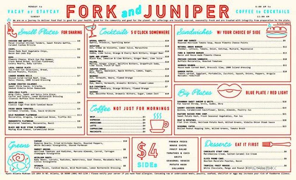 Fork and Juniper - Atlanta, GA menu_pic