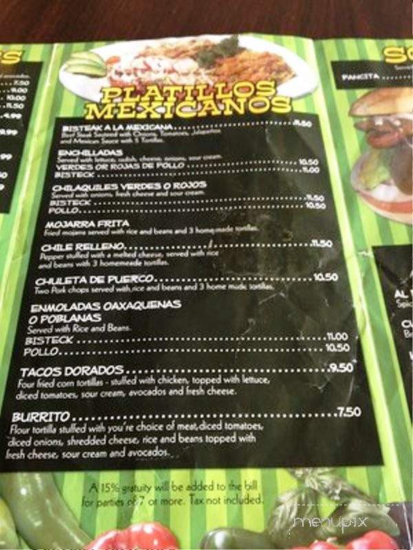 El Patron Restaurant - Atlantic City, NJ menu_pic
