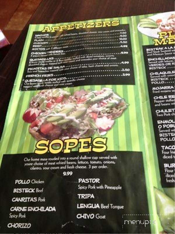 El Patron Restaurant - Atlantic City, NJ menu_pic