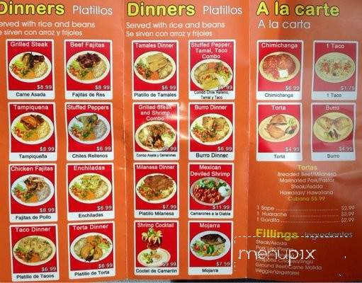 La Palapa Mexican Restaurant - Aurora, IL menu_pic