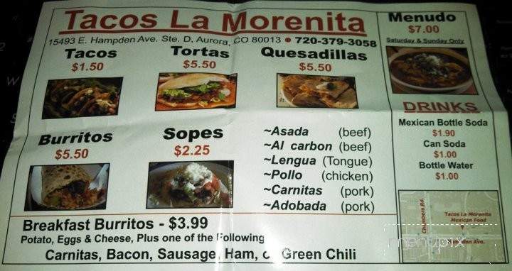 /380336942/Tacos-la-Morenita-Aurora-CO - Aurora, CO