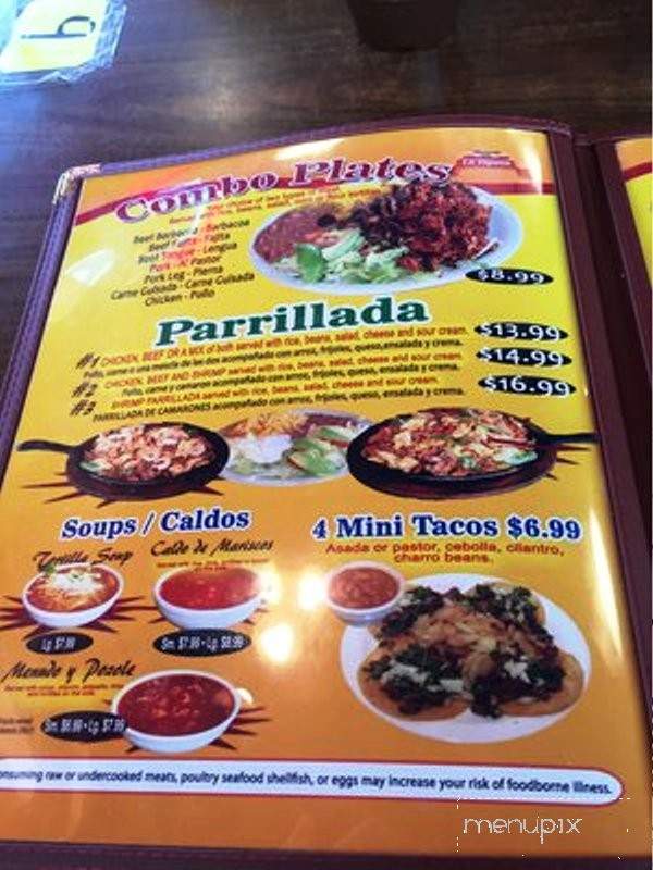 La Tapatia - Austin, TX menu_pic