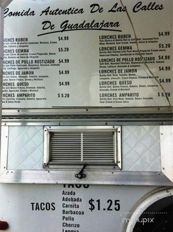 Loncheria Otro Rollo - Bakersfield, CA menu_pic