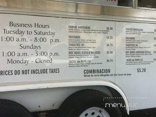 Loncheria Otro Rollo - Bakersfield, CA menu_pic
