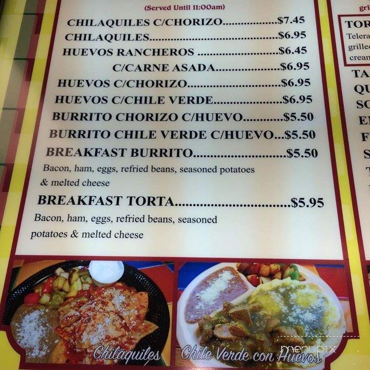 Ajua Cocina Mexicana - Bakersfield, CA menu_pic