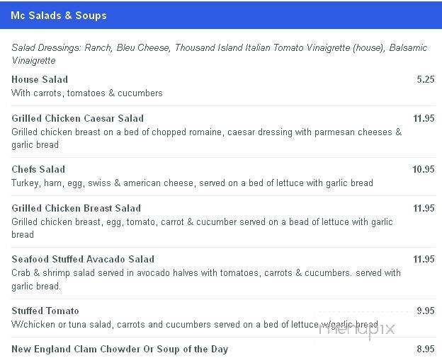 Irish Pub - Weirton, WV menu_pic