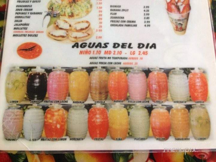 Tortas Sinaloa - Baldwin Park, CA menu_pic