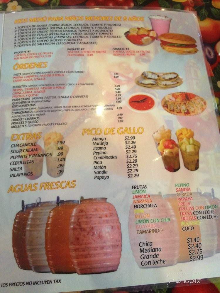 Tortas Sinaloa - Baldwin Park, CA menu_pic