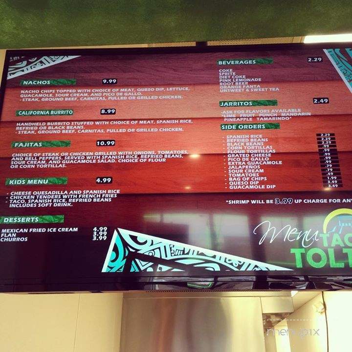 Tacos Tolteca - Baltimore, MD menu_pic