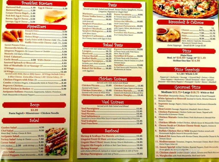Amore Pizza & Food Store - Beachwood, NJ menu_pic