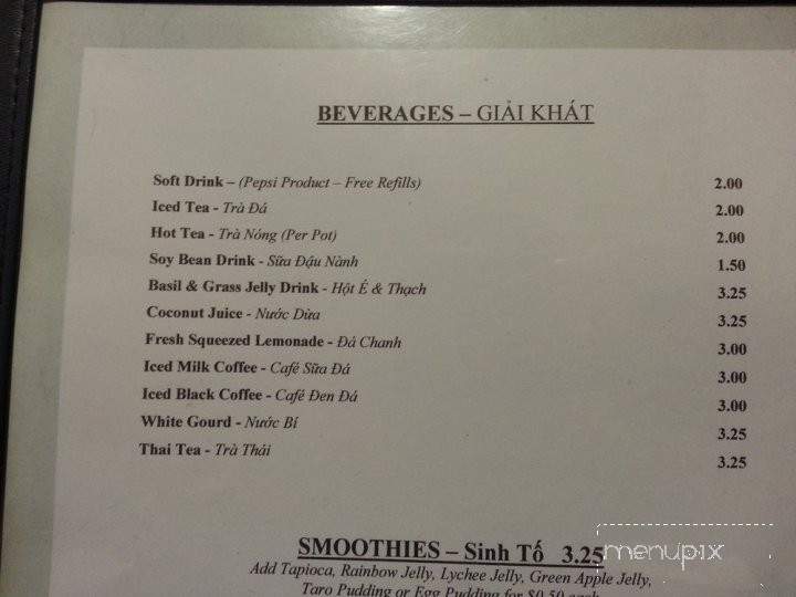 Pho Four Seasons - Beaumont, TX menu_pic