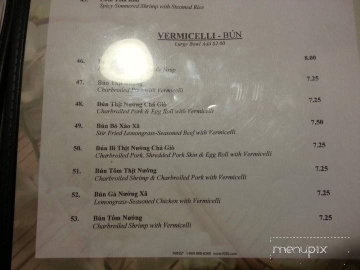 Pho Four Seasons - Beaumont, TX menu_pic