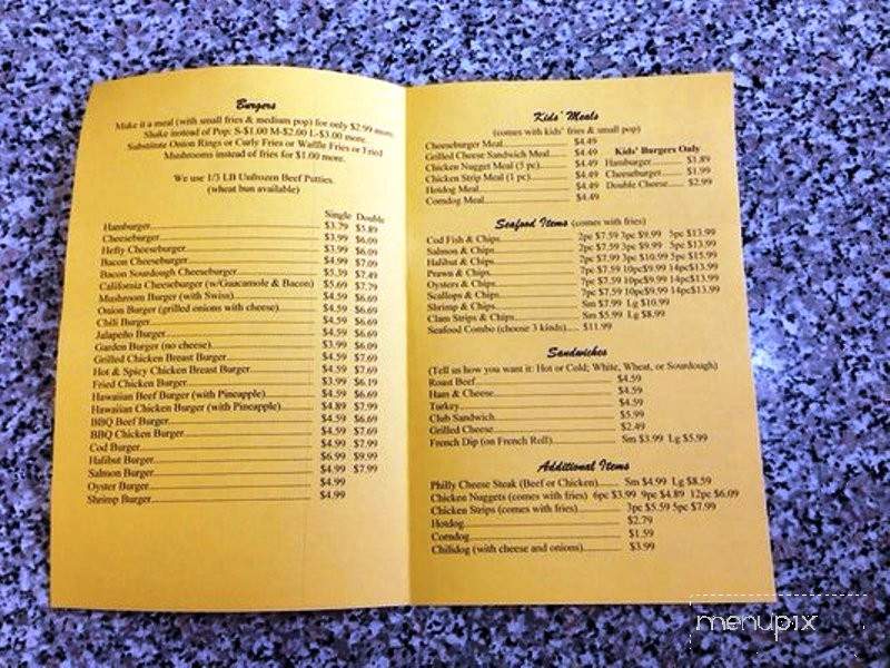 Herfy's Burger - Bellevue, WA menu_pic