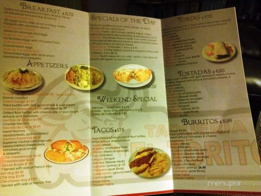 Taqueria El Torito - Belvidere, IL menu_pic