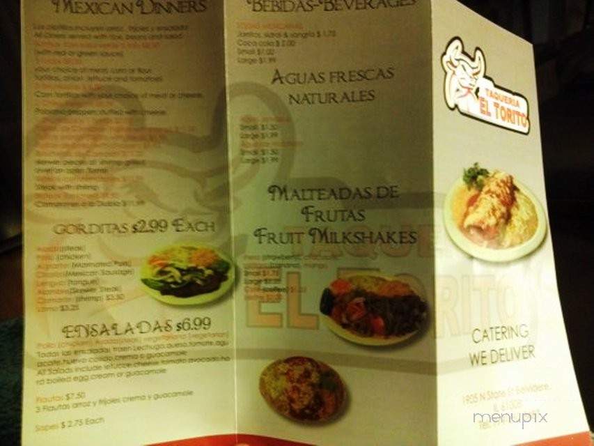 Taqueria El Torito - Belvidere, IL menu_pic