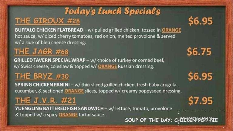 Fox Hunt Tavern - Bensalem, PA menu_pic