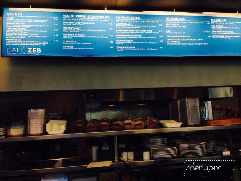 Cafe Zeb - Berkeley, CA menu_pic