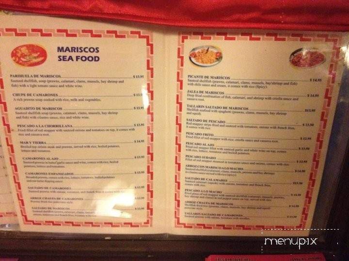 Arriba Peru - Berkeley, CA menu_pic