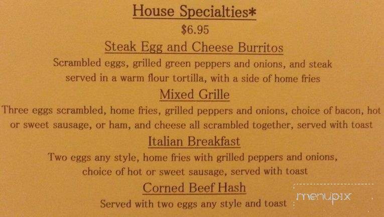 Patsy's Place - Bethel Park, PA menu_pic