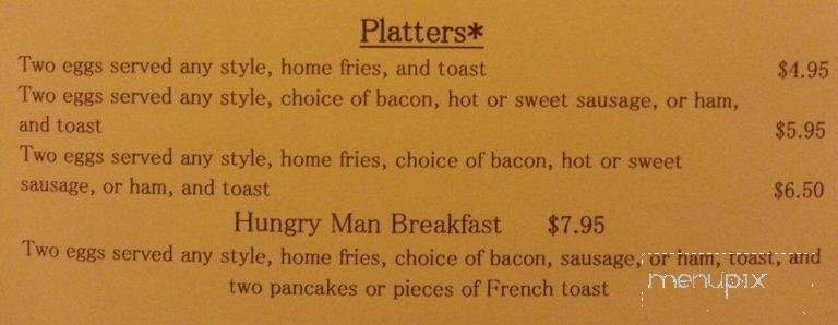 Patsy's Place - Bethel Park, PA menu_pic